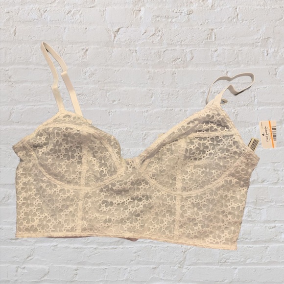 Free People Lele Longline Bra Mineral Bath NWT - Picture 3 of 4